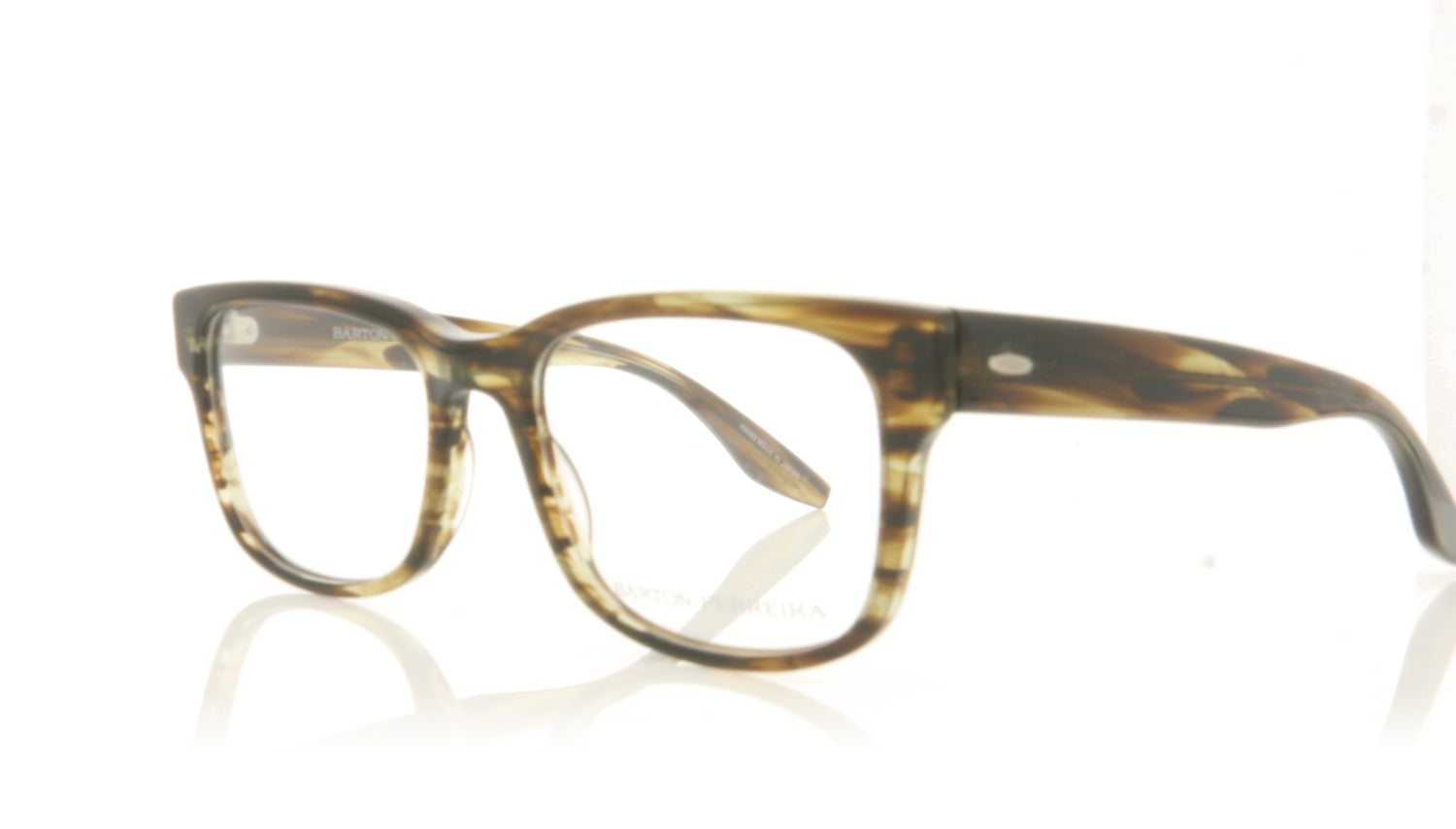 Barton Perreira Huncke SUT Sulcata Tortoise Glasses - Angle