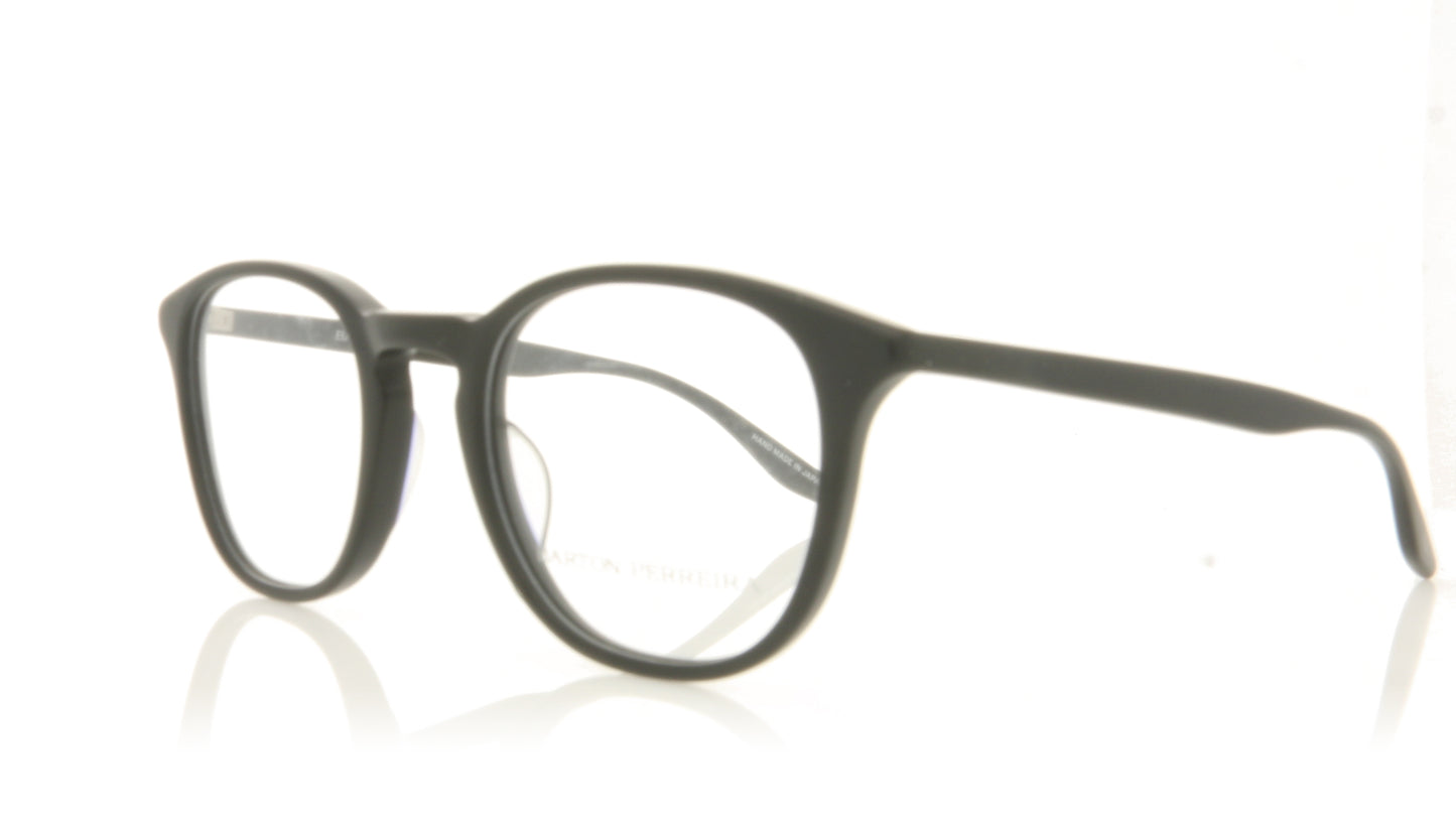 Barton Perreira Huxley MBL Matte Black Glasses - Angle