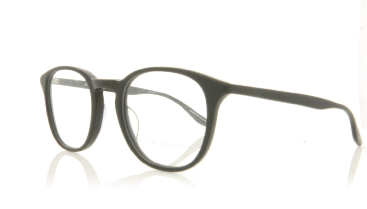 Barton Perreira Huxley MBL Matte Black Glasses - Angle