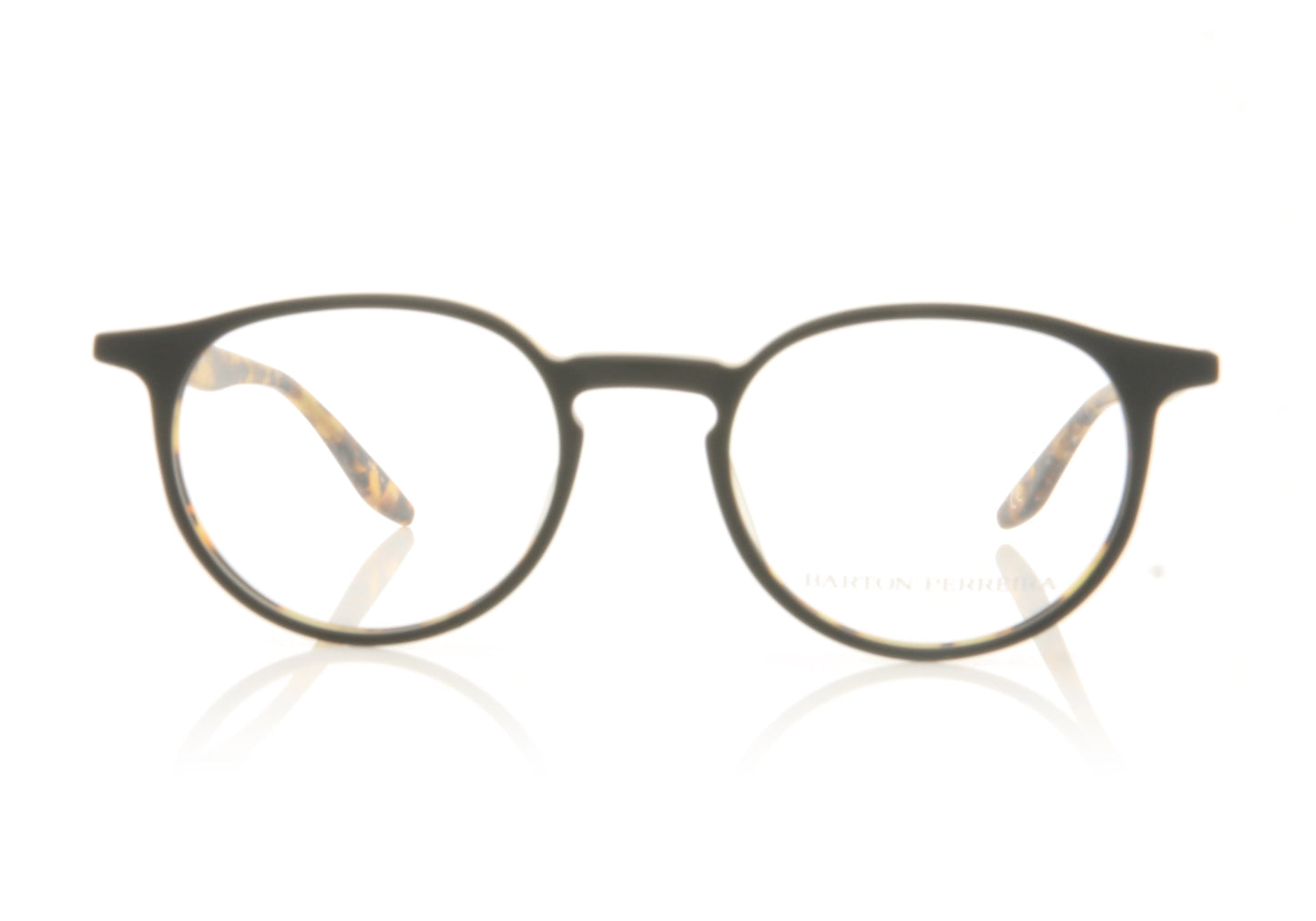 Barton Perreira Norton MBT Matte Black Tortoiseshell Glasses - Front