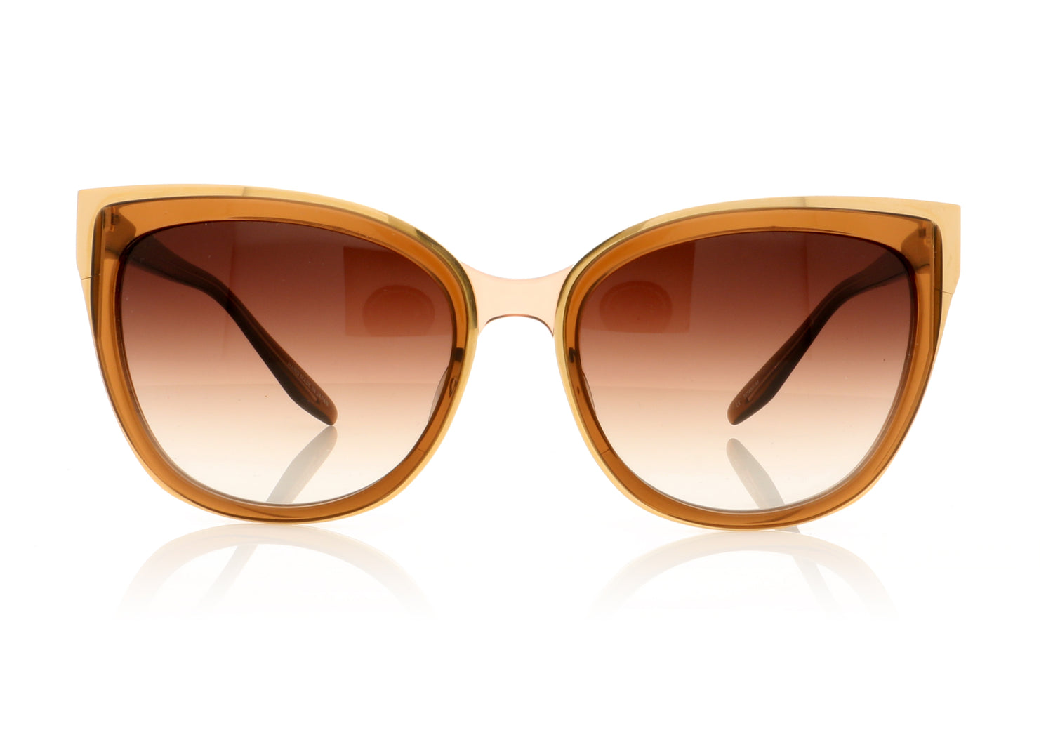 Barton Perreira Winette MPL/GOL/SMT Transparent Brown Sunglasses - Front