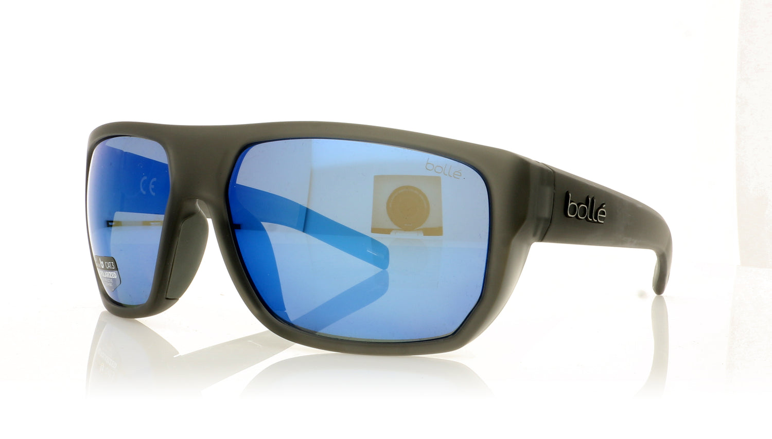 Bollé Vulture 12661 MCG Matte Crystal Grey Sunglasses - Angle