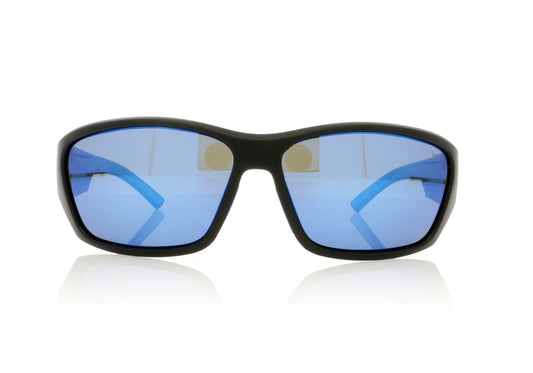 Bollé Ibex 12374 Matte Black Blue Sunglasses - Front
