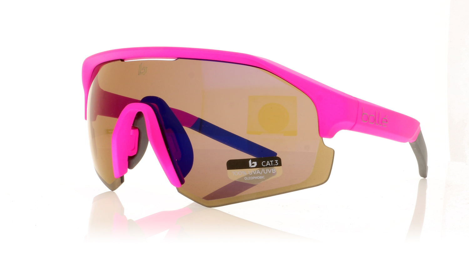Bollé Lightshifter 12650 Matte Pink Sunglasses - Angle