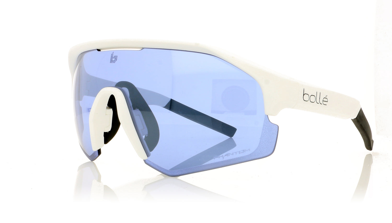 Bollé Lightshifter 12655 Matte White Sunglasses - Angle