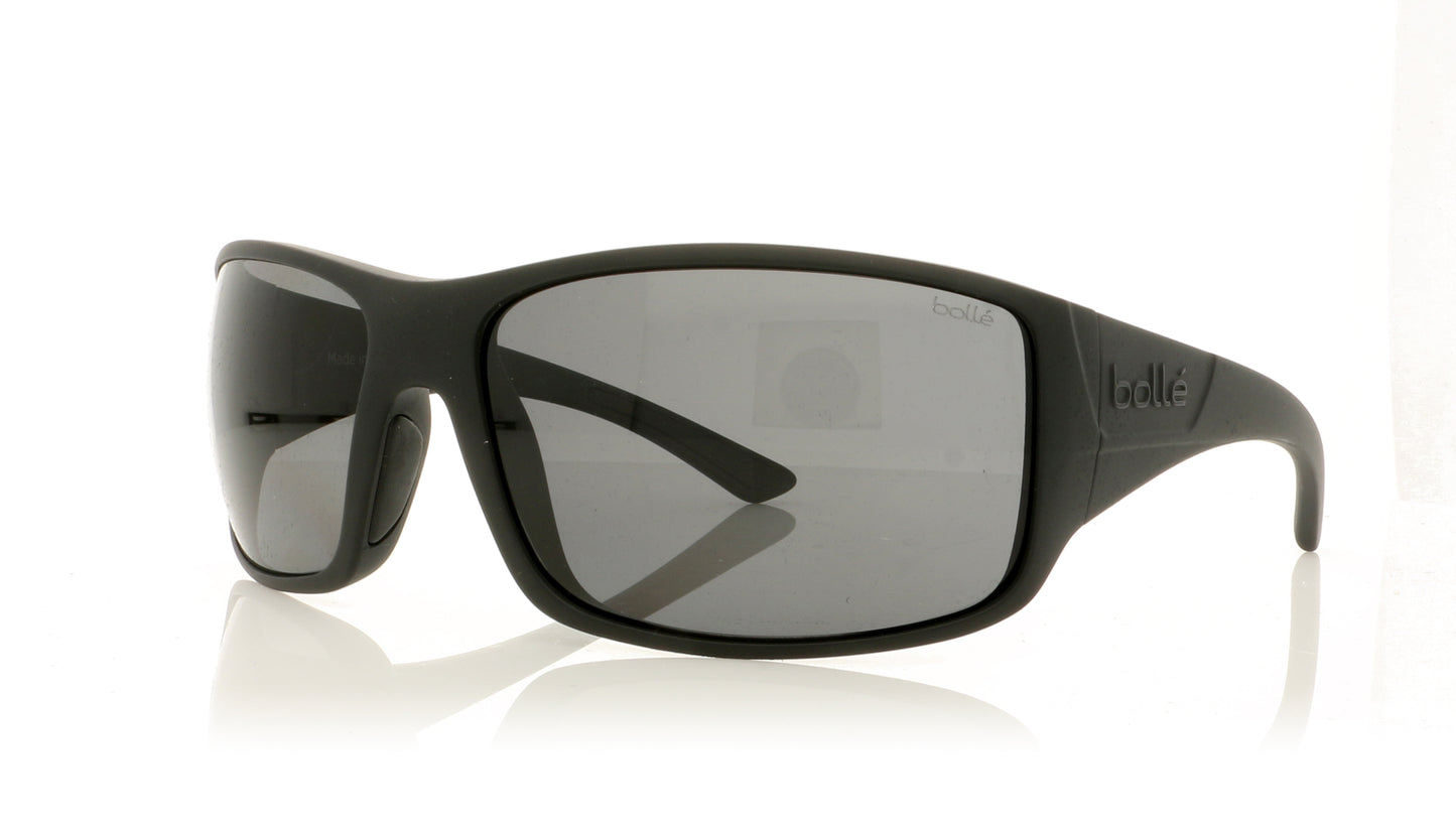 Bollé Tigersnake 12600 Matte Black Sunglasses - Angle