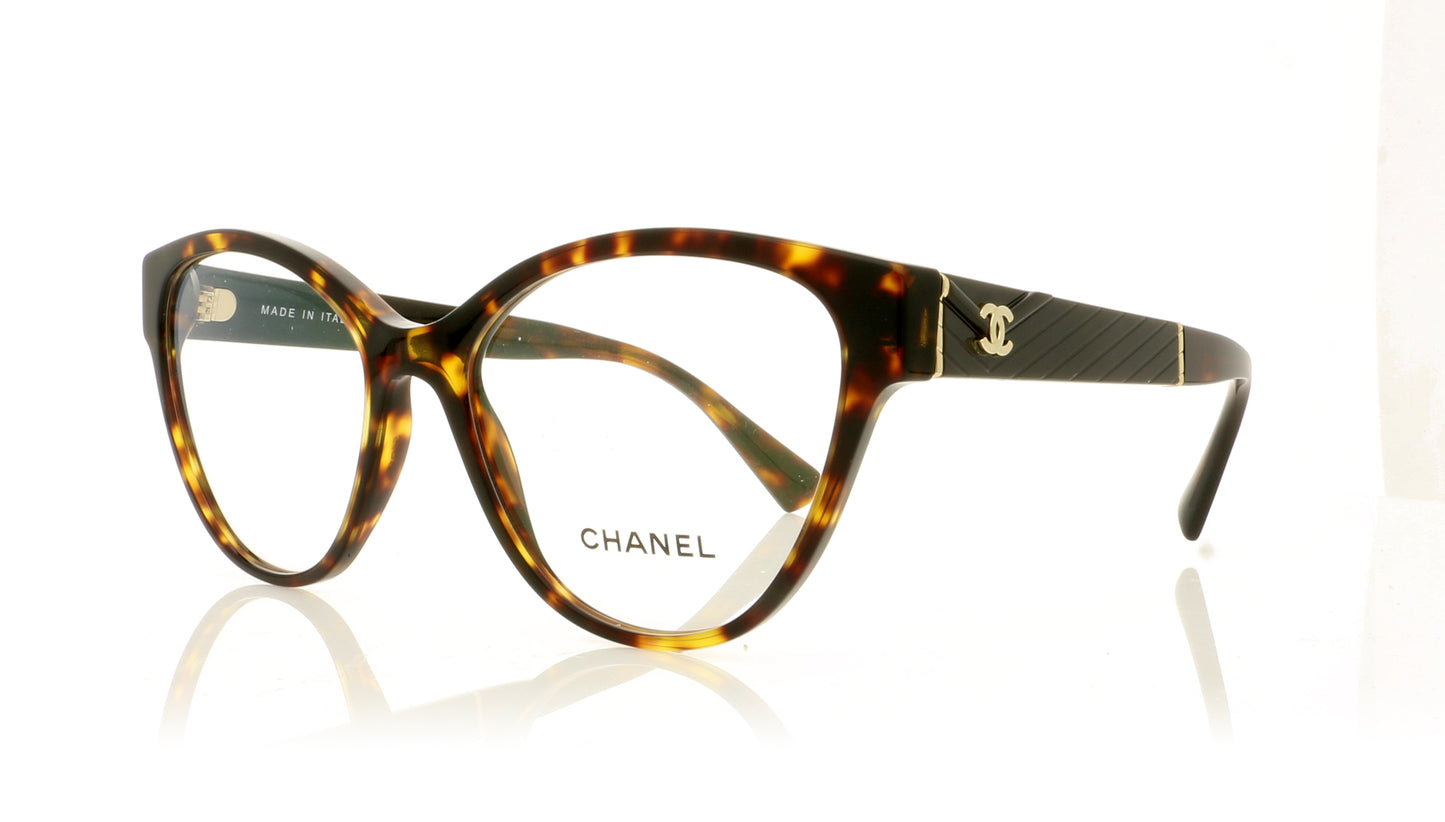 Chanel 0CH3391 C714 Dark Havana Glasses - Angle