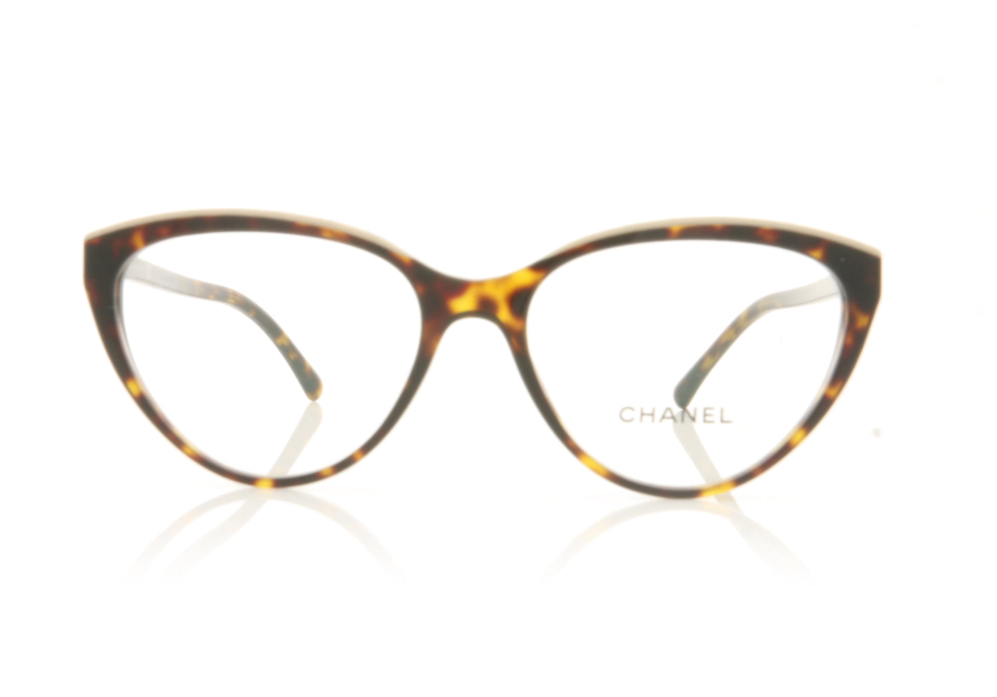Chanel 0CH3393 1682 Dark Havana Glasses - Front