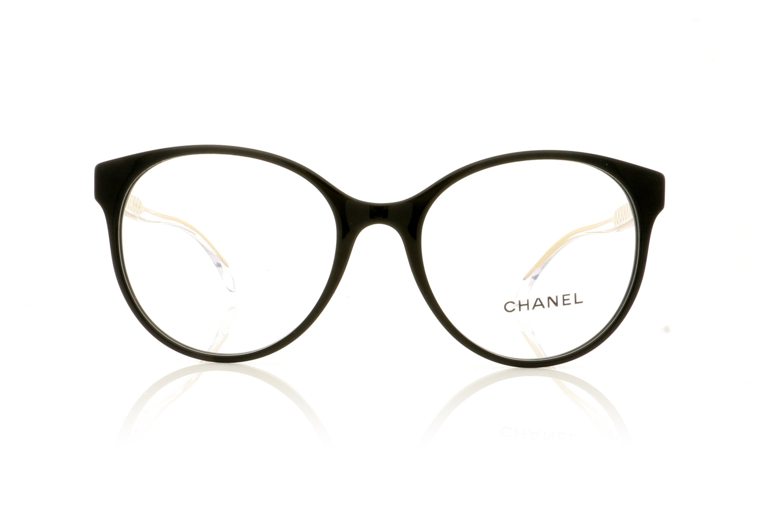 Chanel 0CH3401 C501 Black Glasses - Front