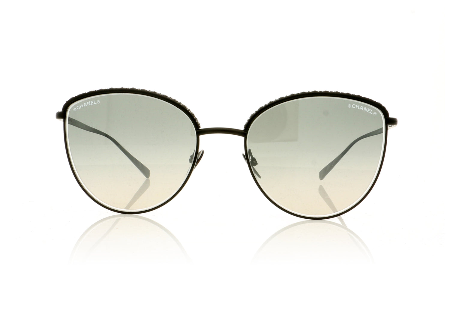Chanel CH4258B C10157 Matte Black Sunglasses - Front