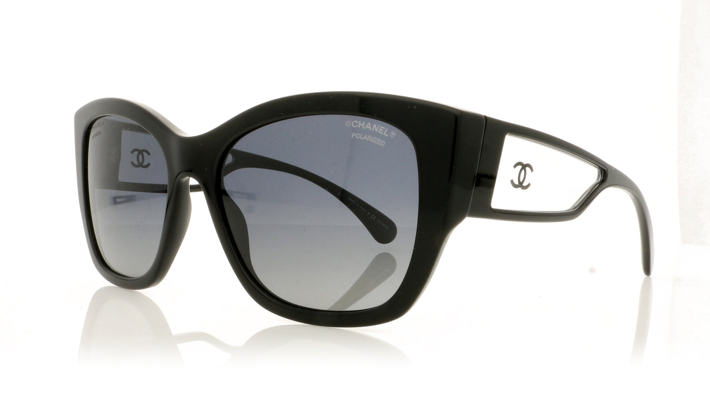 Chanel 0CH5429 C501S8 Black Sunglasses - Angle