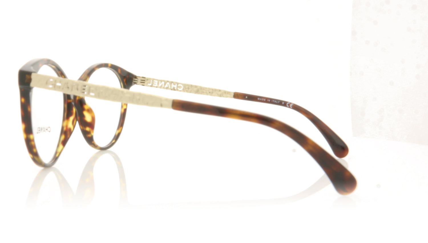 Chanel 0CH3409 C714 Dark Havana Glasses - Side