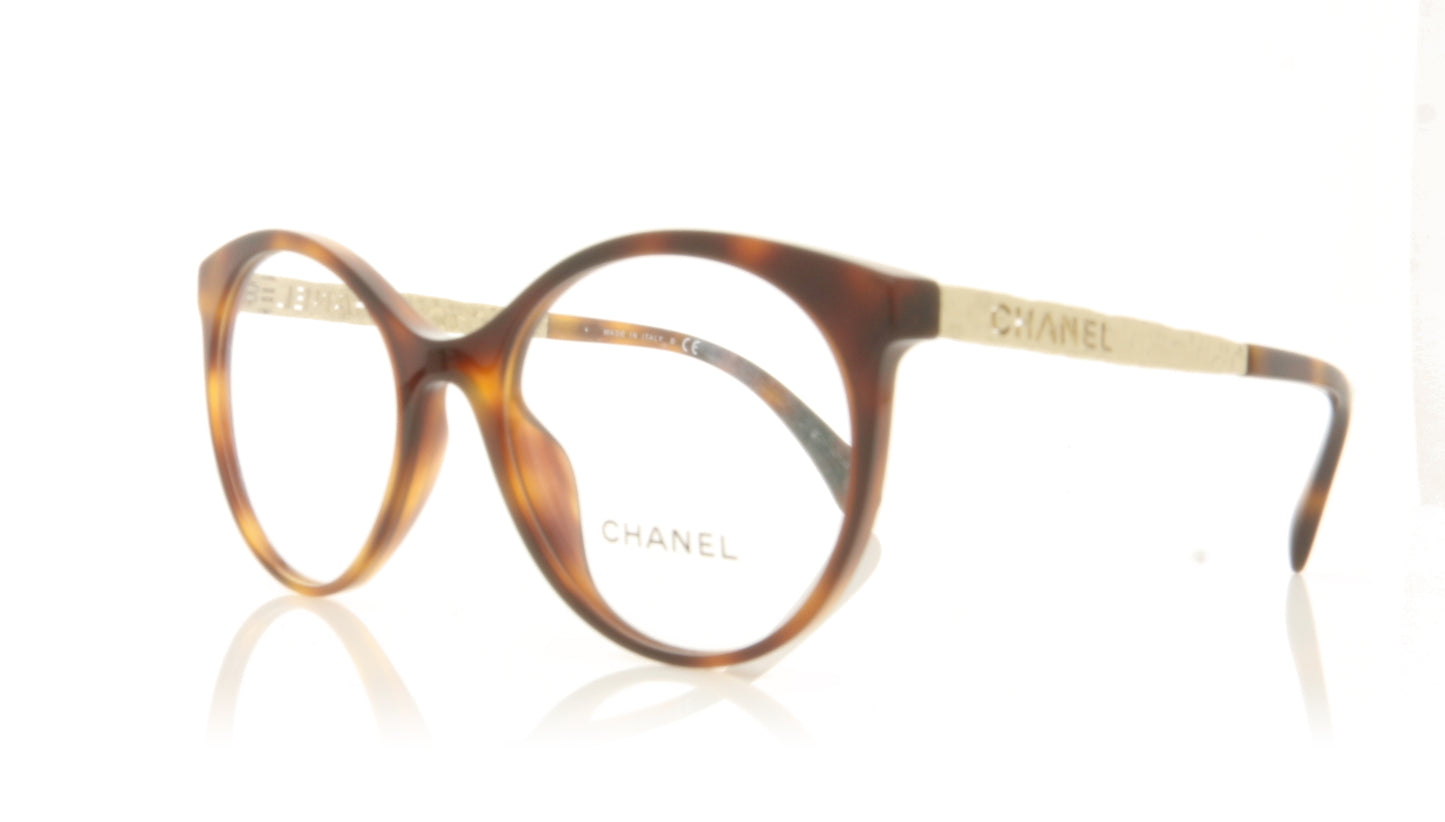 Chanel 0CH3409 C1295 Havana Glasses - Angle