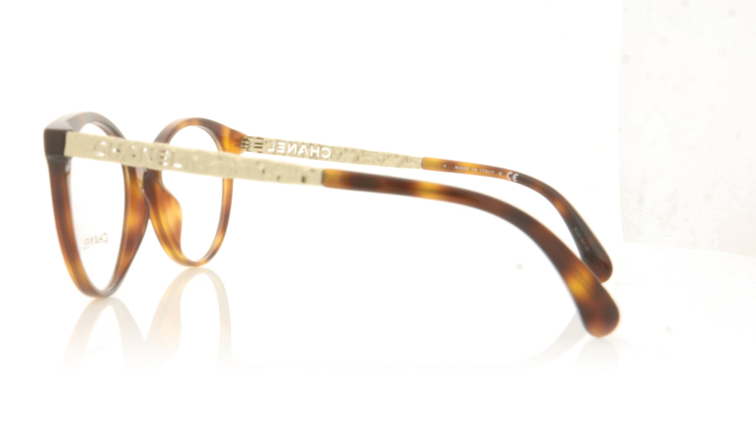 Chanel 0CH3409 C1295 Havana Glasses - Side