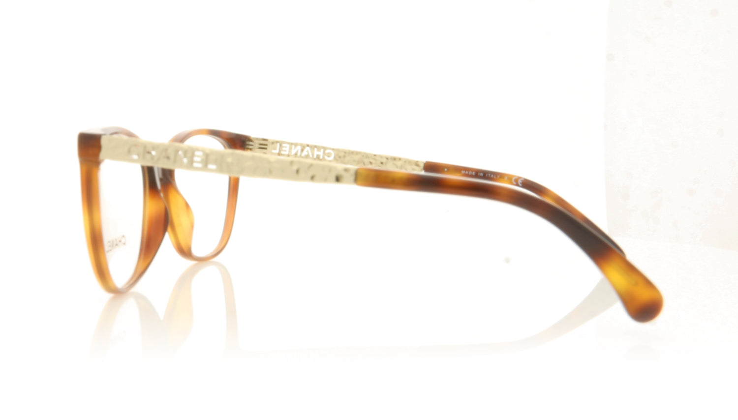 Chanel 0CH3410 C1295 Havana Glasses - Side
