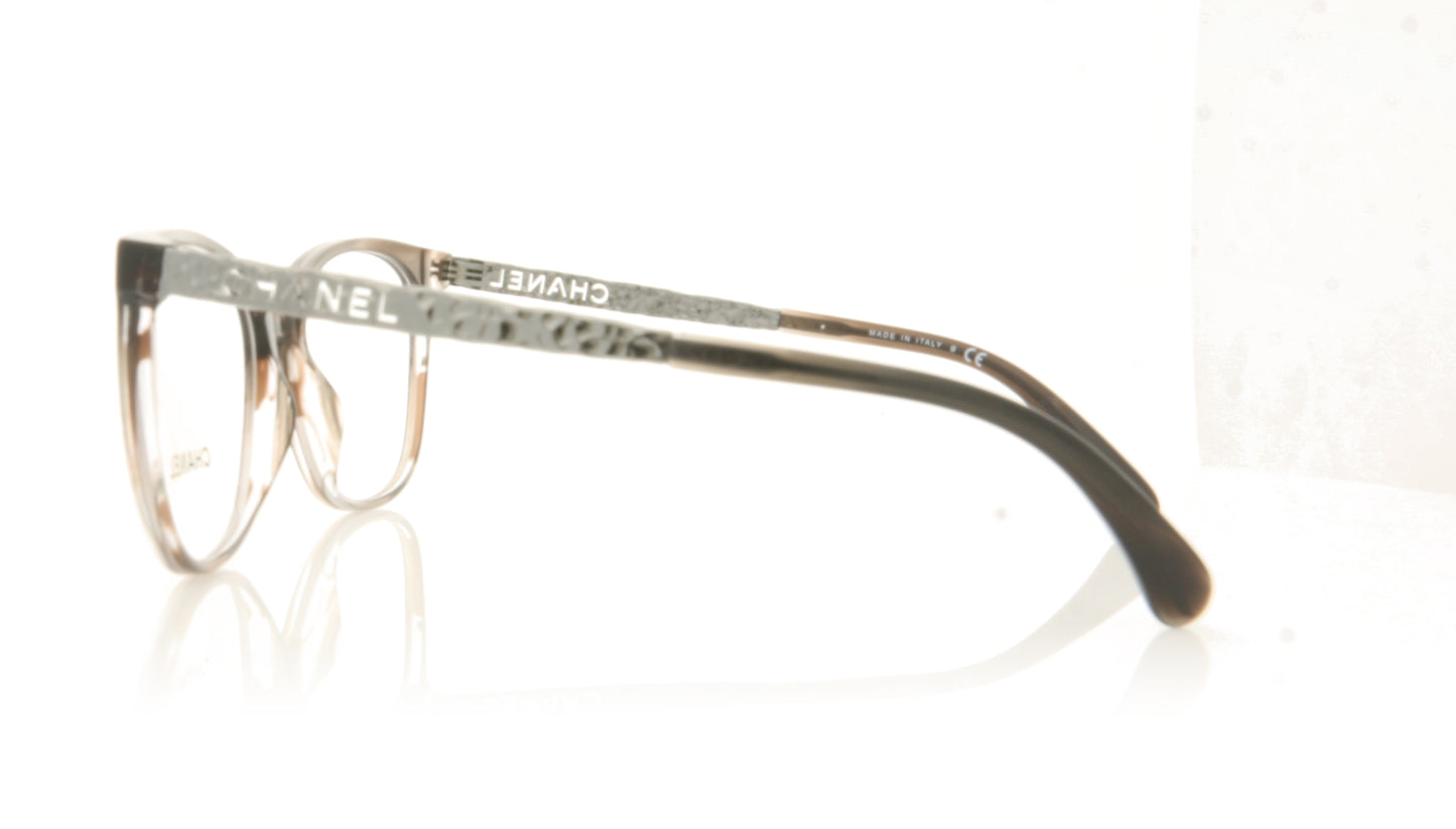 Chanel 0CH3410 C1678 Striped Grey Glasses - Side