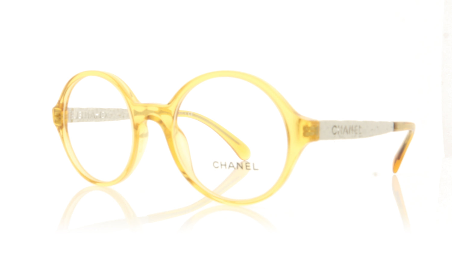 Chanel 0CH3411 C1688 Yellow Glasses - Angle