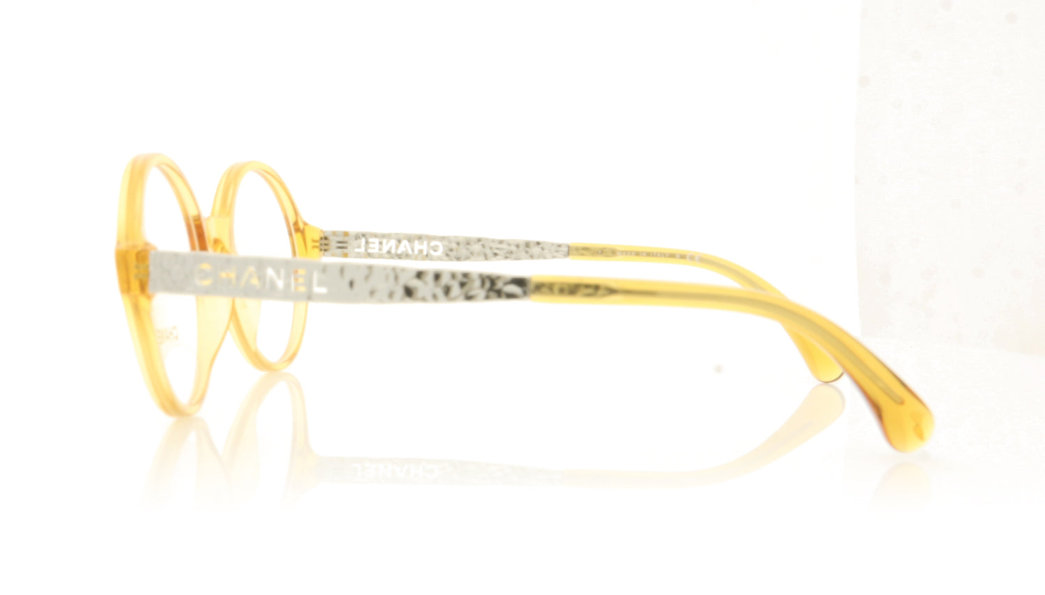 Chanel 0CH3411 C1688 Yellow Glasses - Side