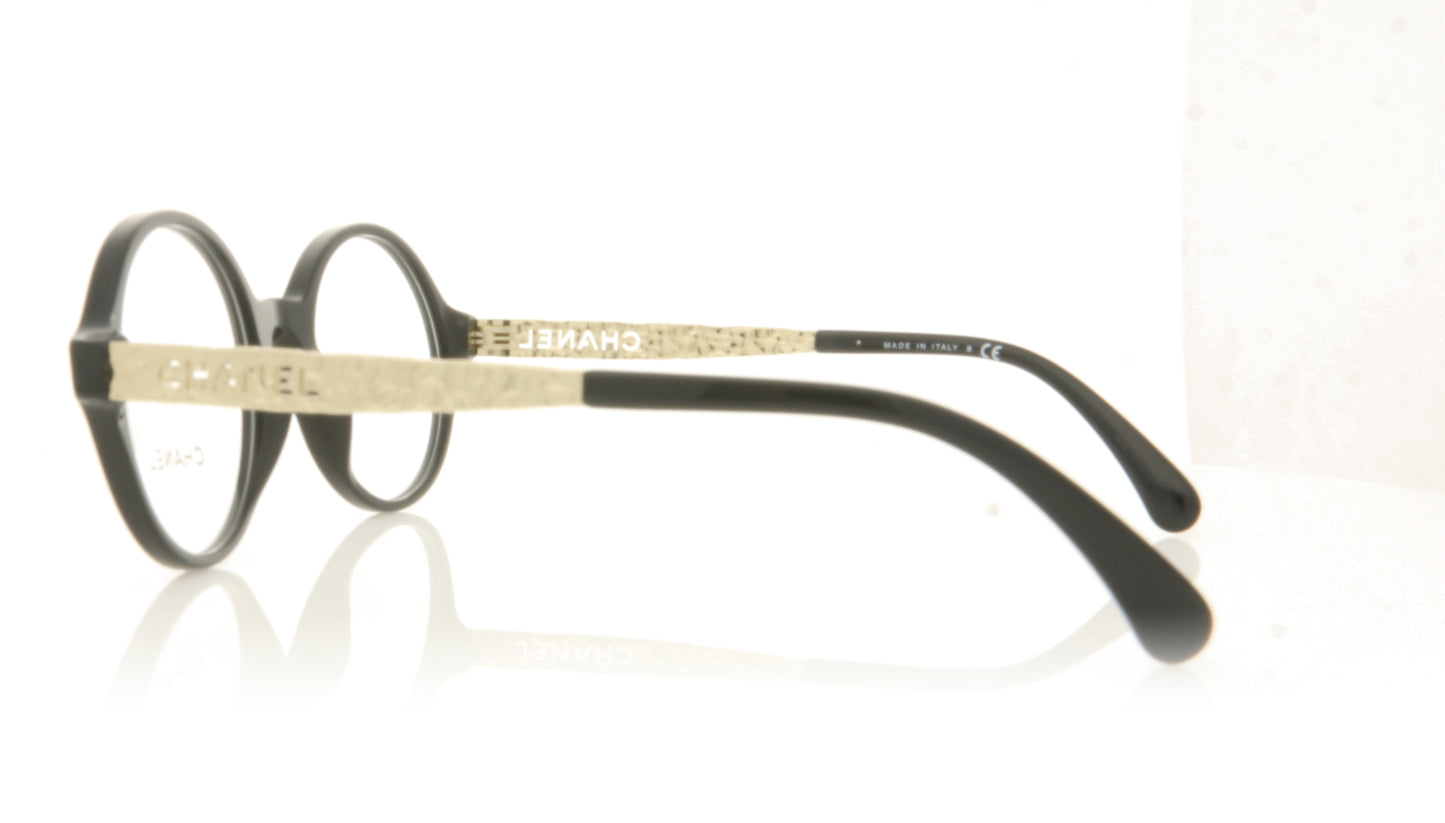 Chanel 0CH3411 C622 Black Glasses - Side
