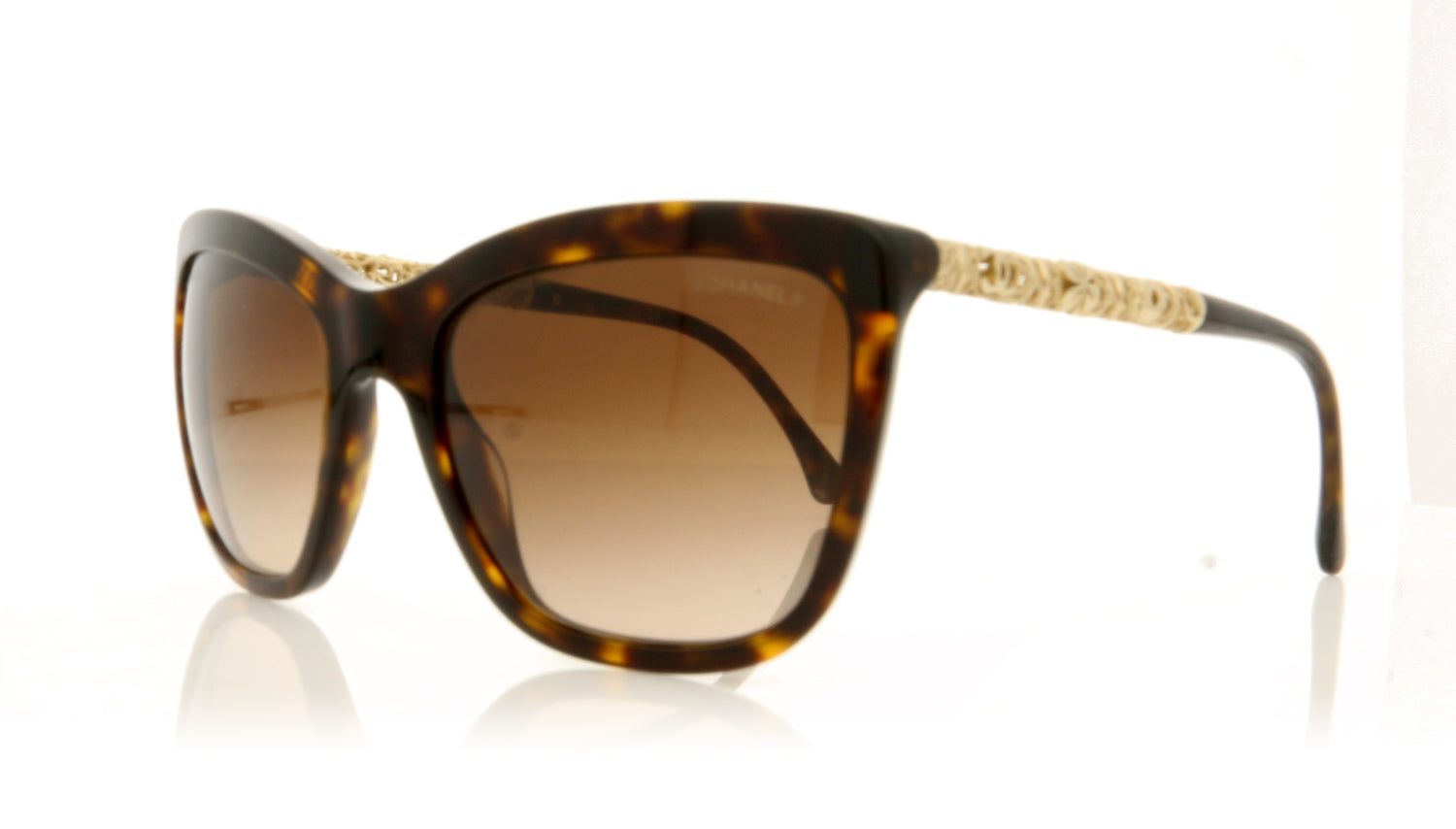 Chanel CH5261 714 Black Sunglasses - Angle