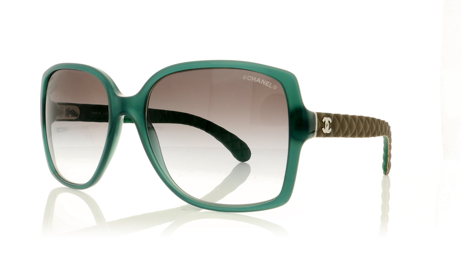 Chanel CH5289 C1447/S3 Green Glasses - Angle