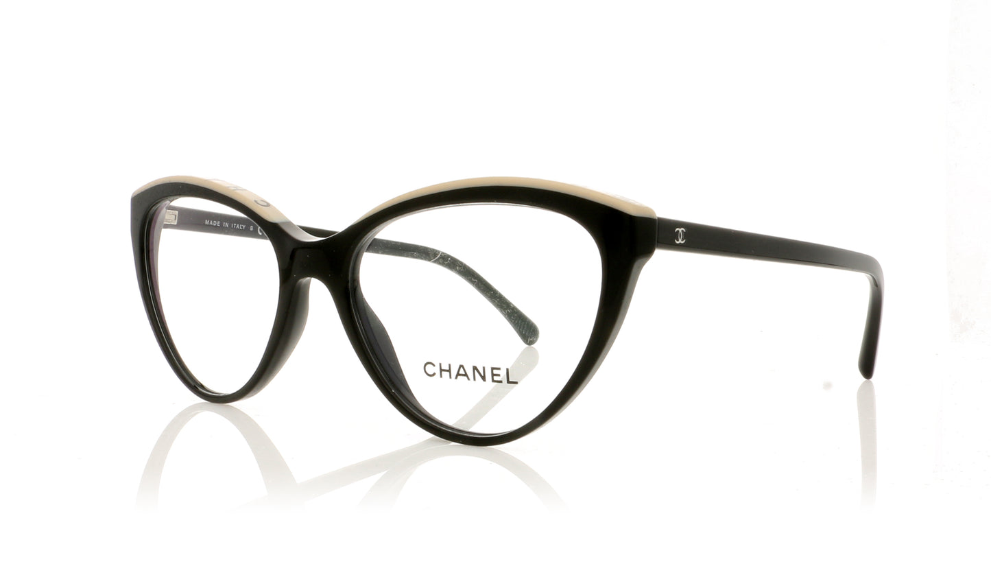 Chanel 0CH3393 Chanel 3393 C534 Black Glasses - Angle