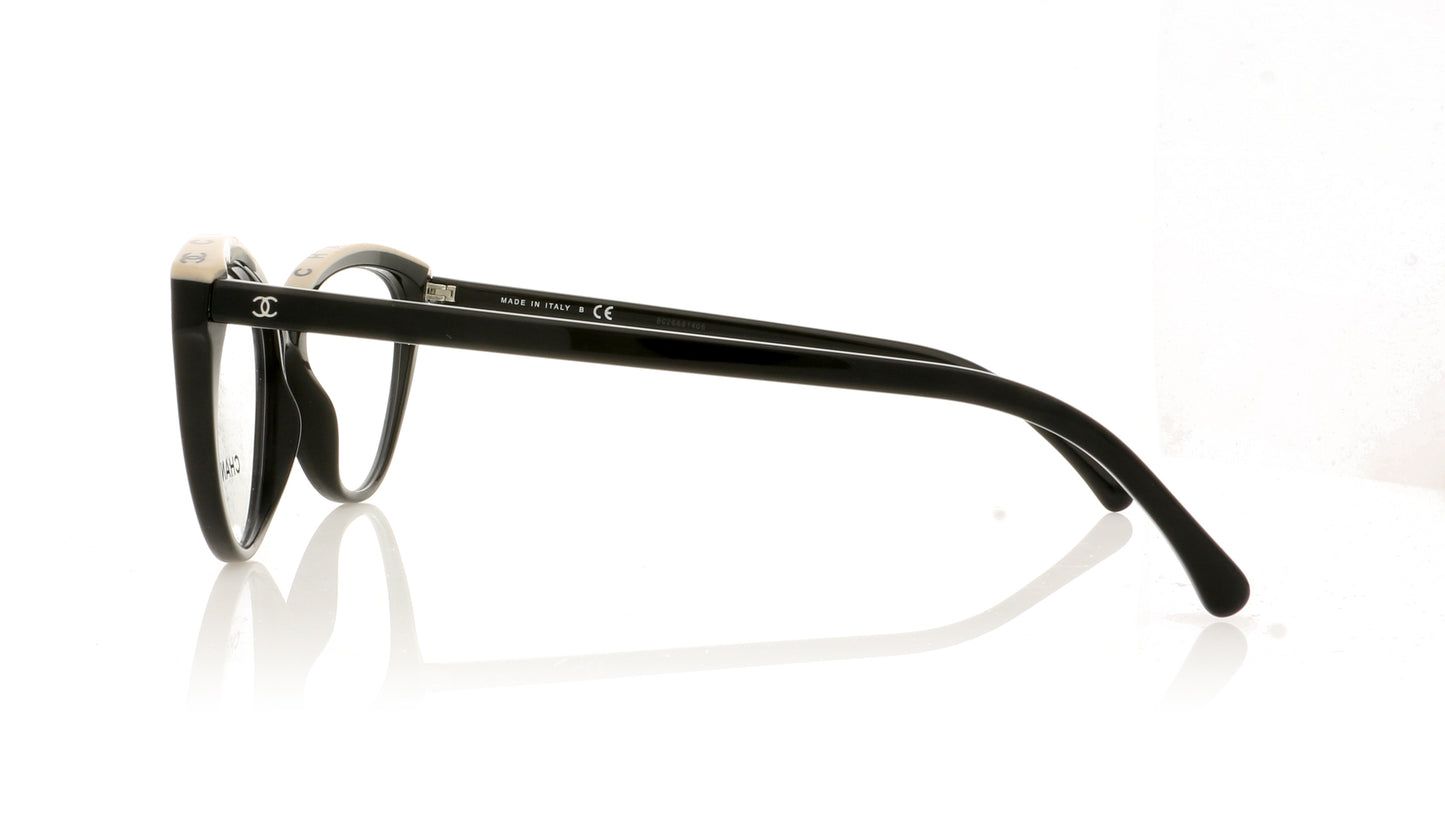 Chanel 0CH3393 Chanel 3393 C534 Black Glasses - Side