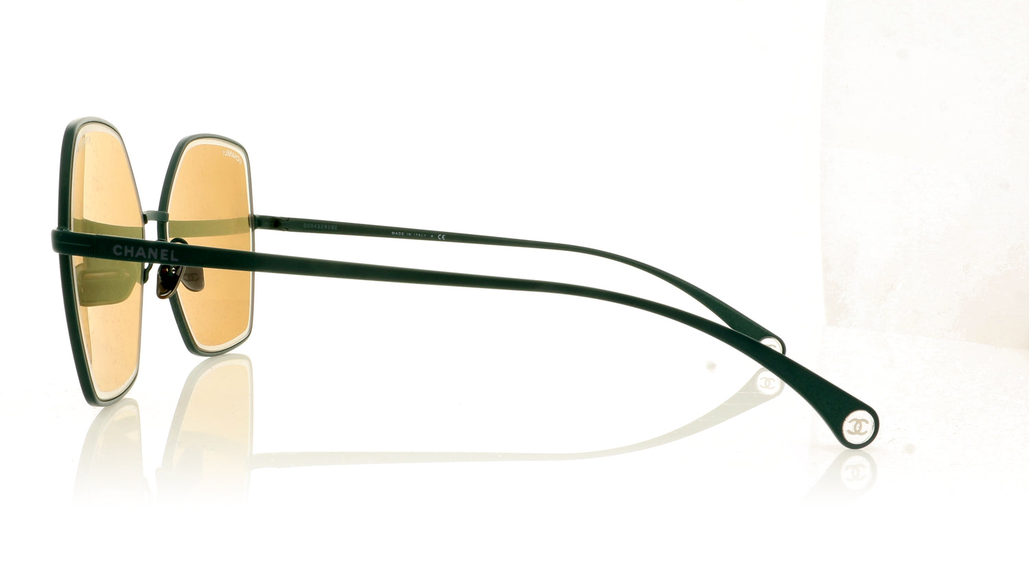 Chanel 0CH4262 Chanel 4262 C478/EC Matte Green Vandome Clear Sunglasses - Side