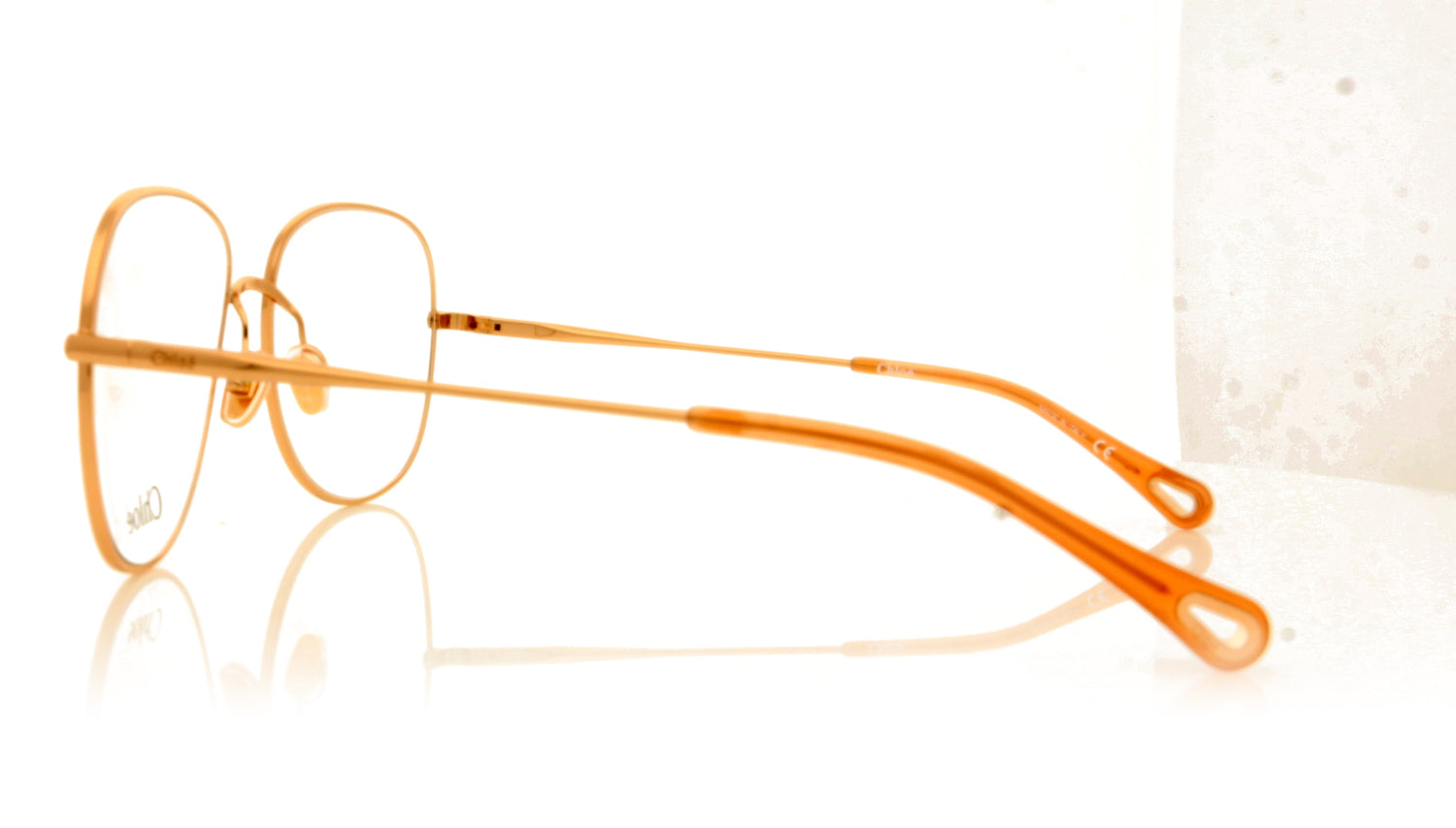 Chloé CH0020O 2 Gold Glasses - Side