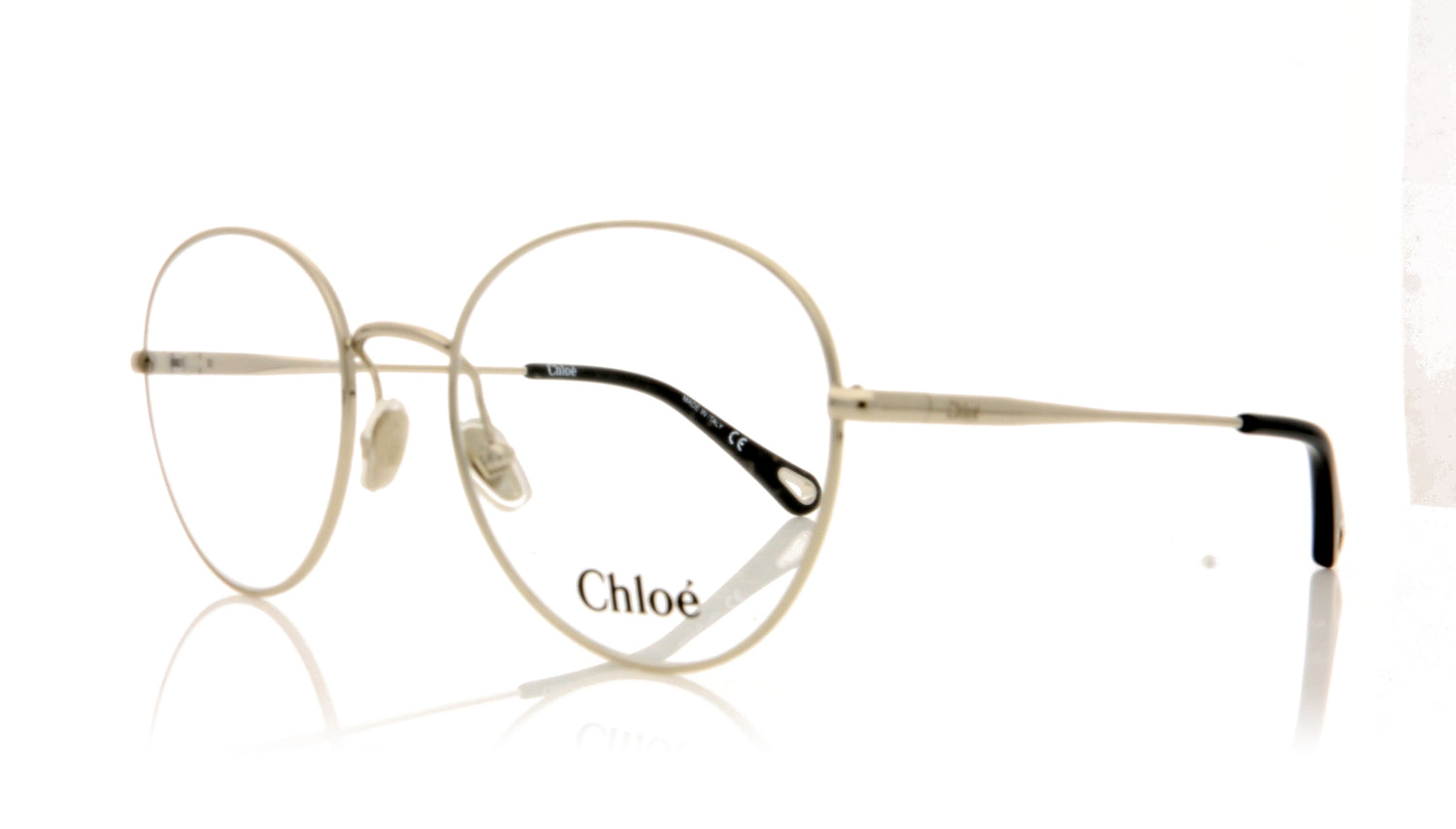 Chloé CH0021O 6 Silver Glasses - Angle
