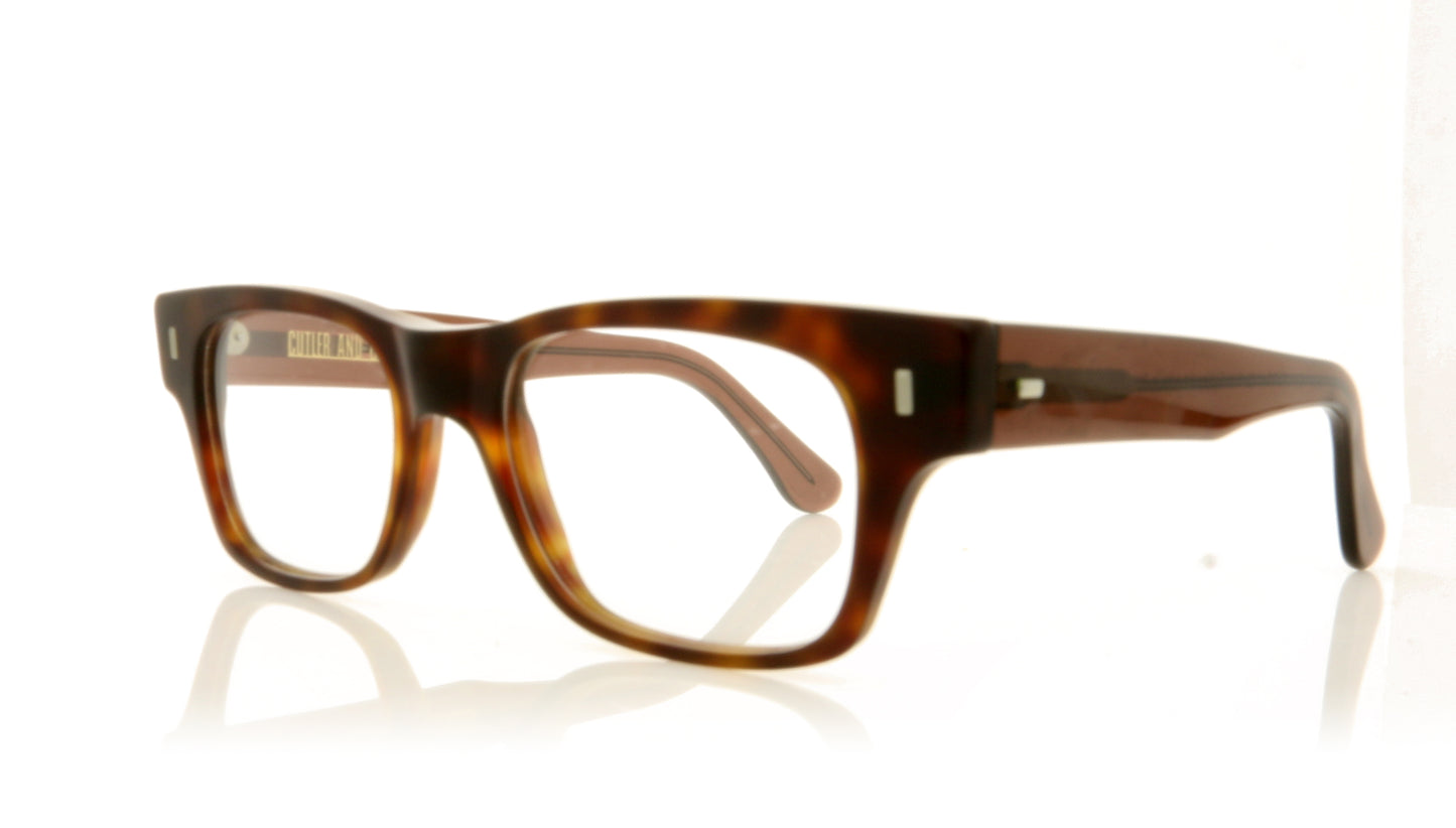 Cutler and Gross 1044 MDT Tort Glasses - Angle