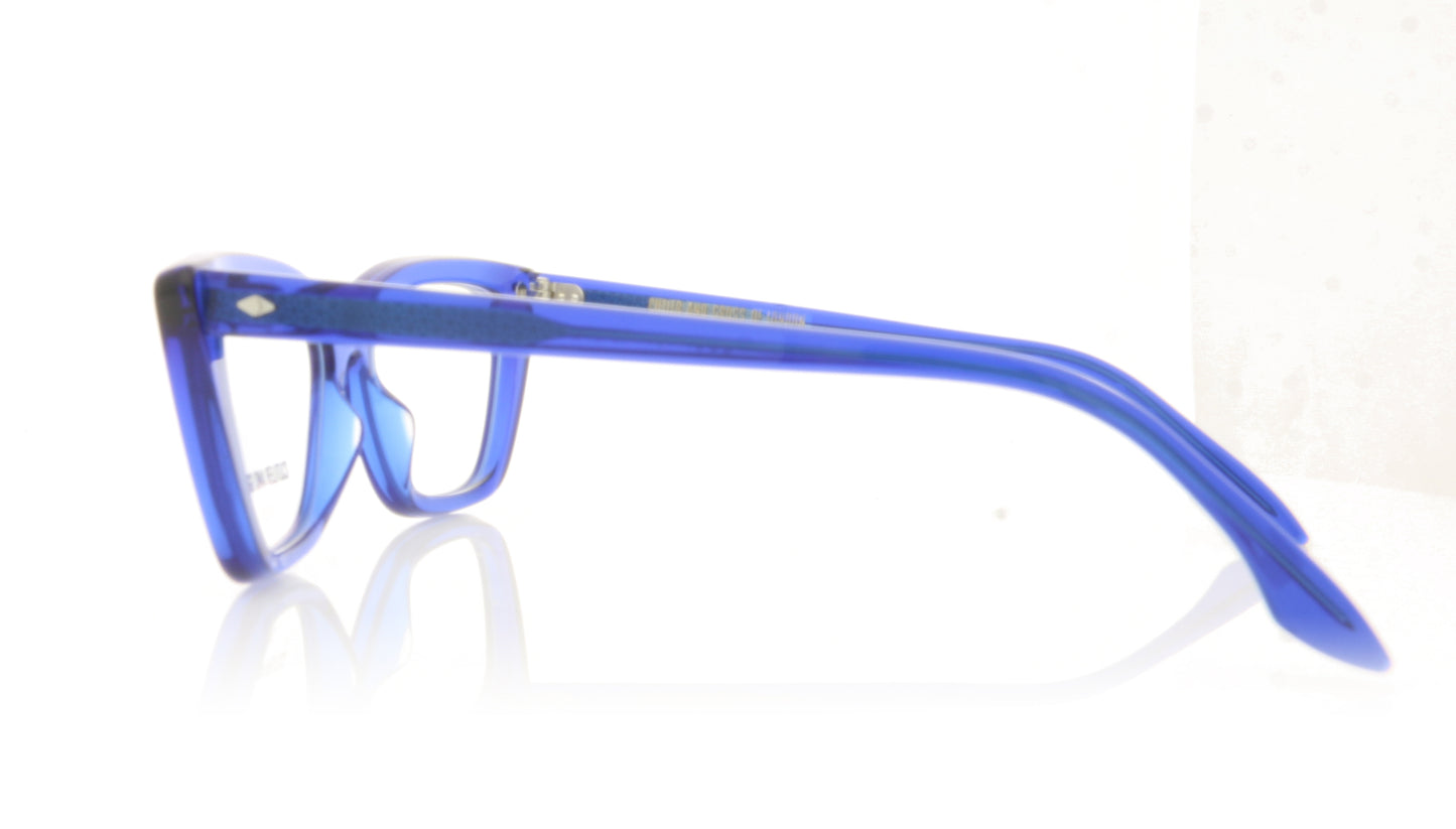 Cutler and Gross CGOP-1241 RS Blue Glasses - Side