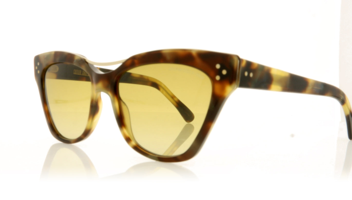 Cutler and Gross 1283 4 GreenTort Sunglasses - Angle