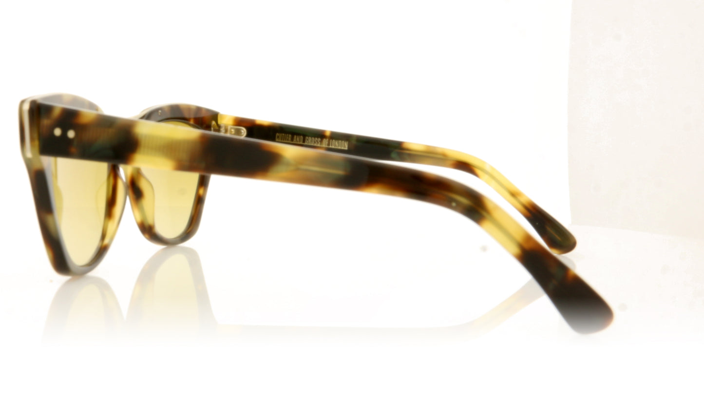 Cutler and Gross 1283 4 GreenTort Sunglasses - Side