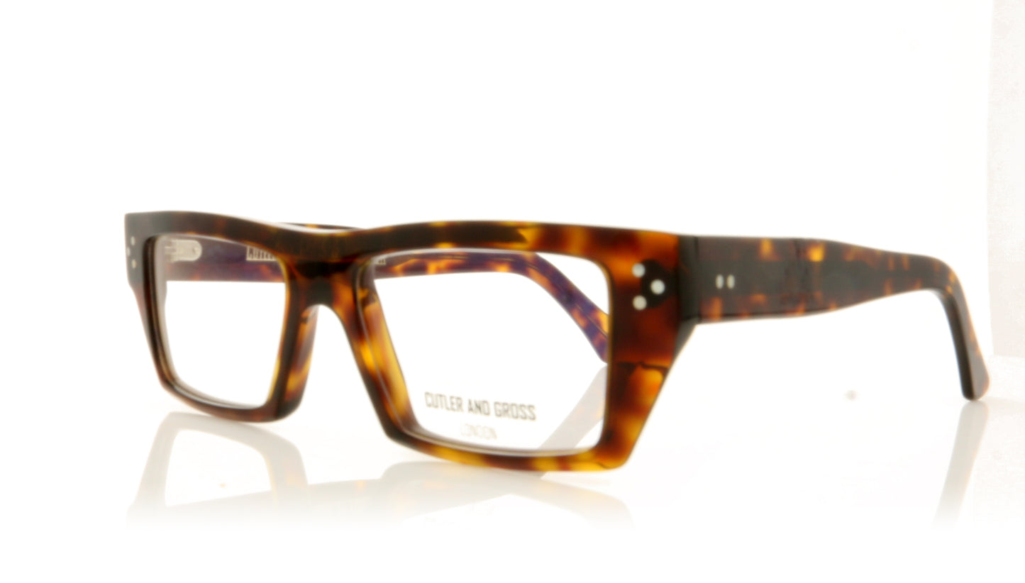 Cutler and Gross 1294 4 Tortise Glasses - Angle