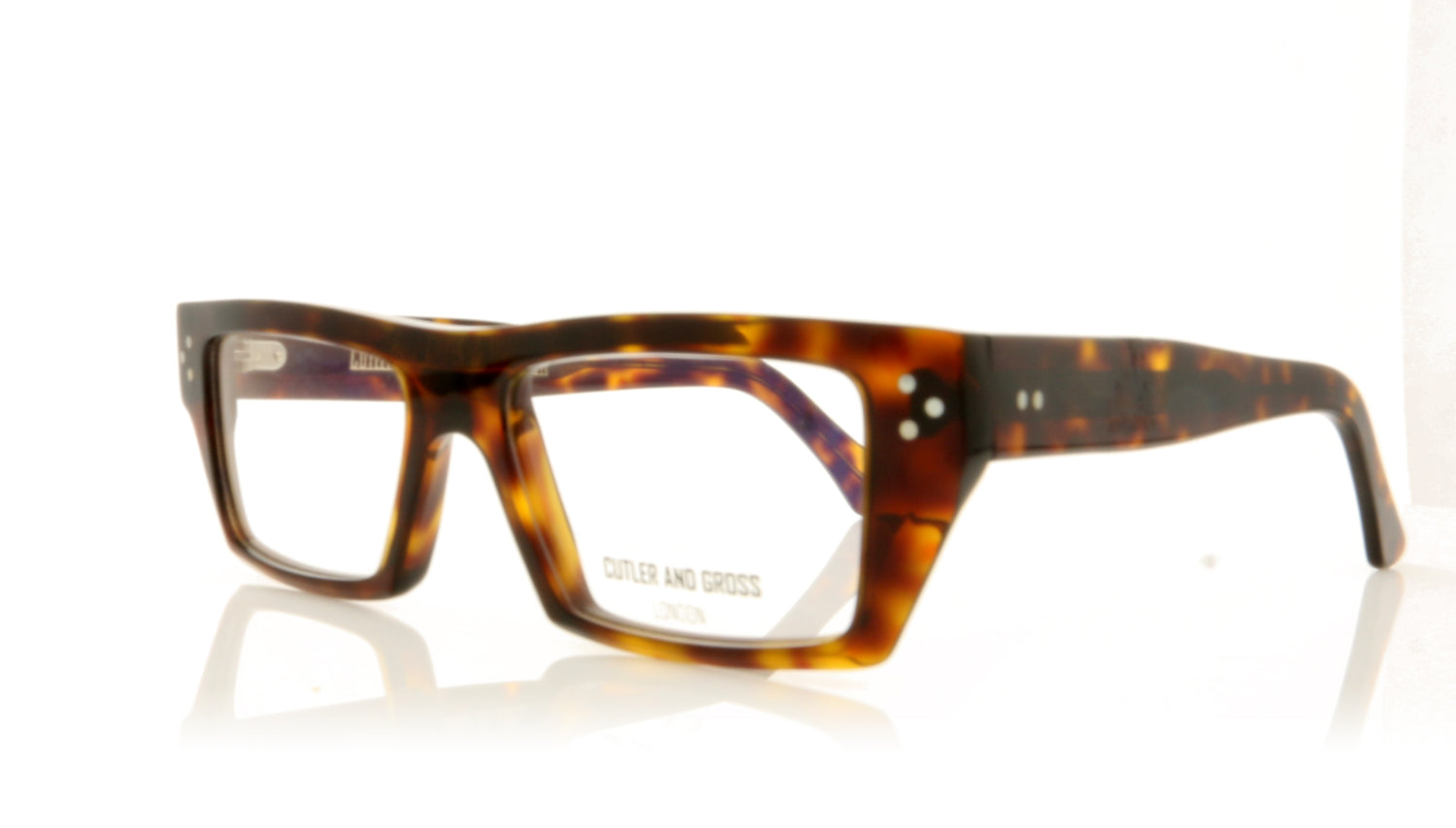 Cutler and Gross 1294 4 Tortise Glasses - Angle
