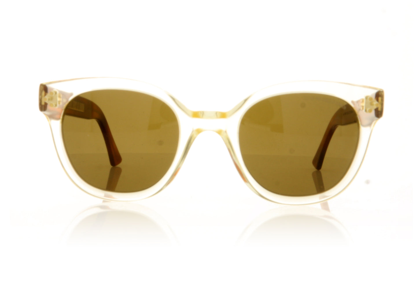 Cutler and Gross 1298 5 Crystal Brown Sunglasses - Front