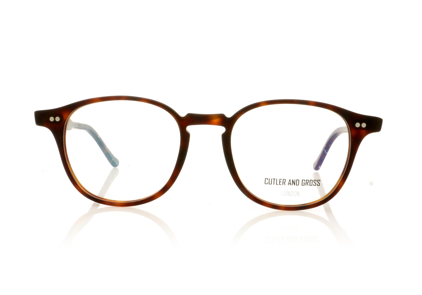 Cutler and Gross CG1312 1 Tortoise Glasses - Front