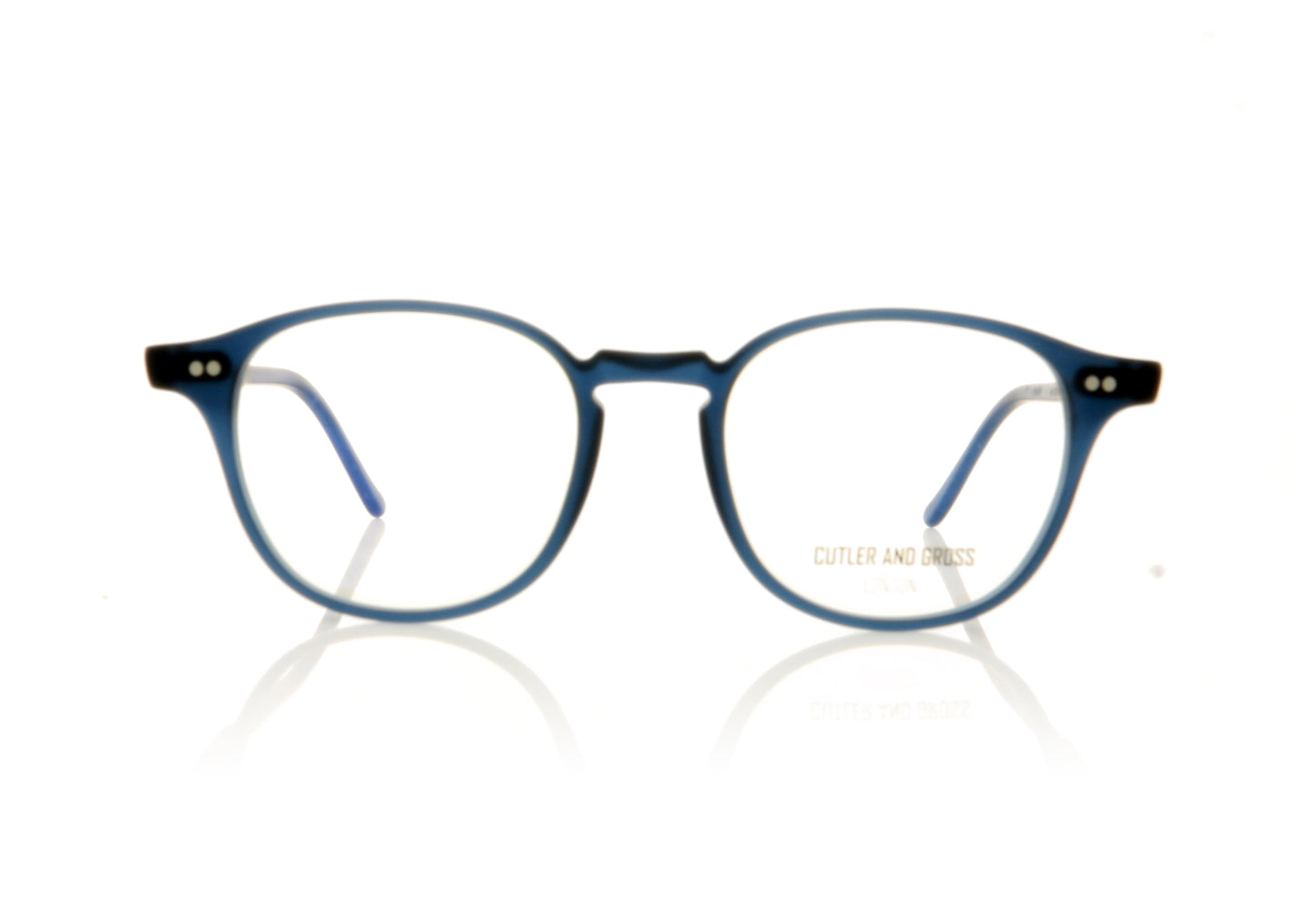 Cutler and Gross 1312 4 Navy Glasses - Front