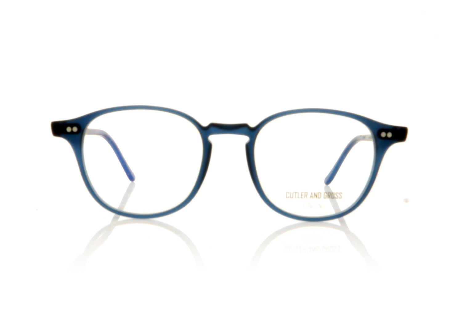Cutler and Gross 1312 4 Navy Glasses - Front