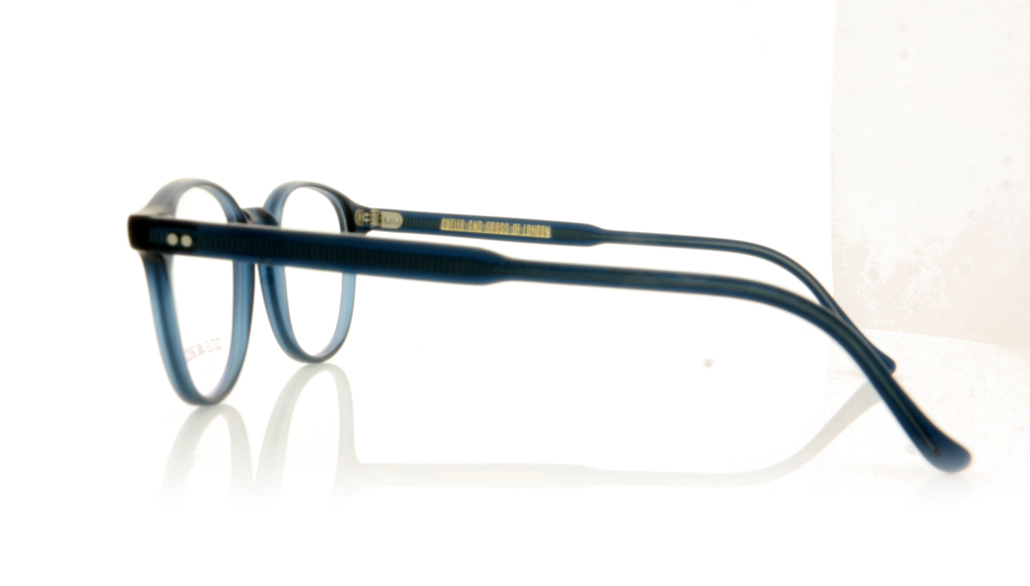 Cutler and Gross 1312 4 Navy Glasses - Side