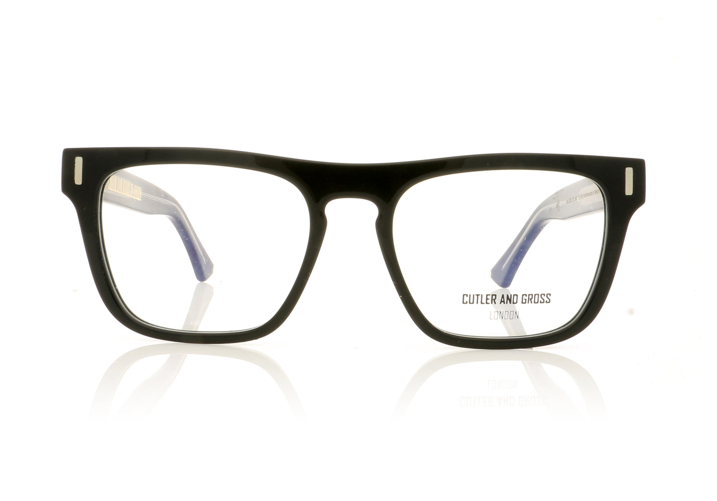 Cutler and Gross CG1320 CO1 Black Glasses - Front