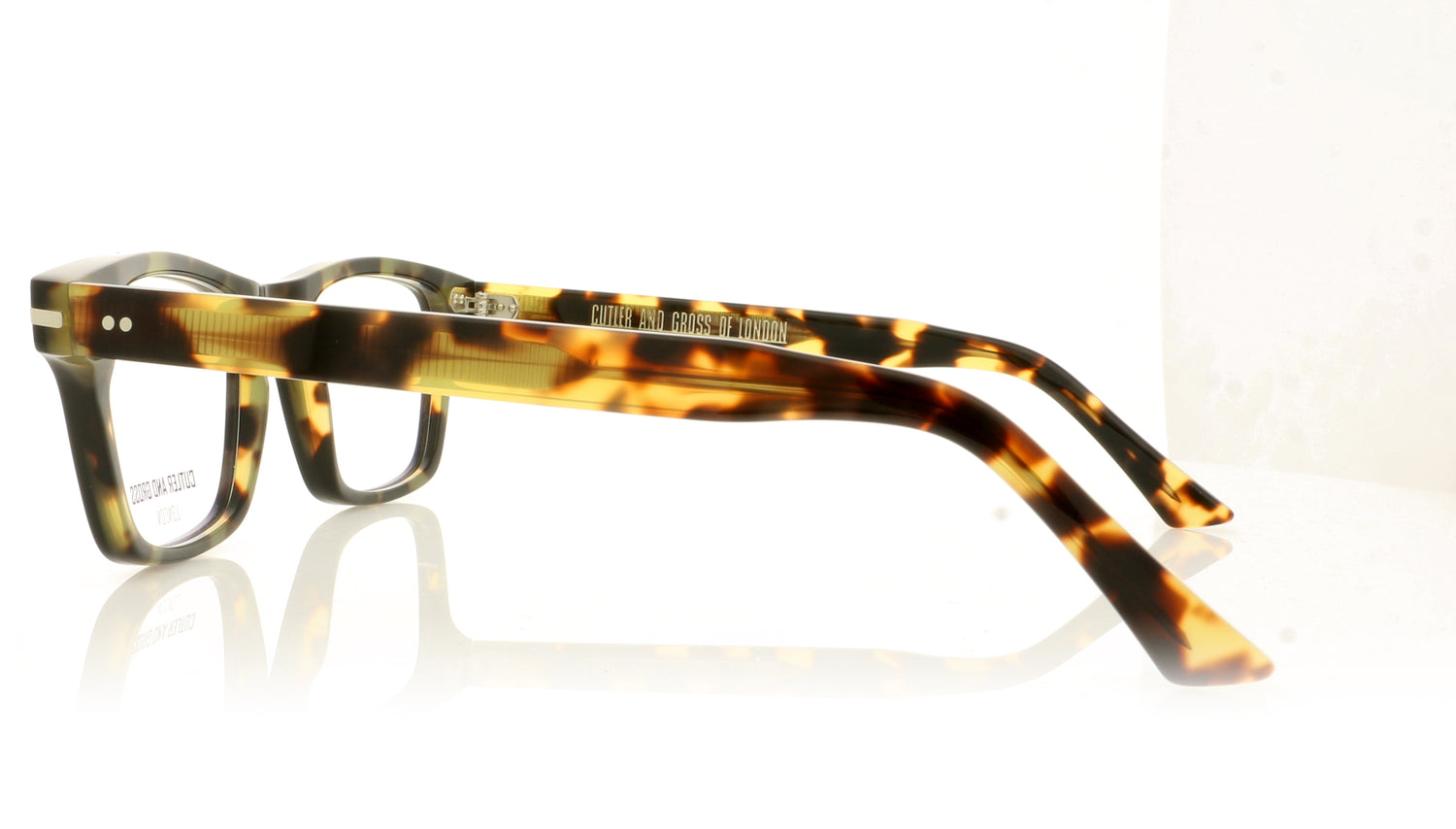 Cutler and Gross CGOP-1337 6 Tortoise Glasses - Side