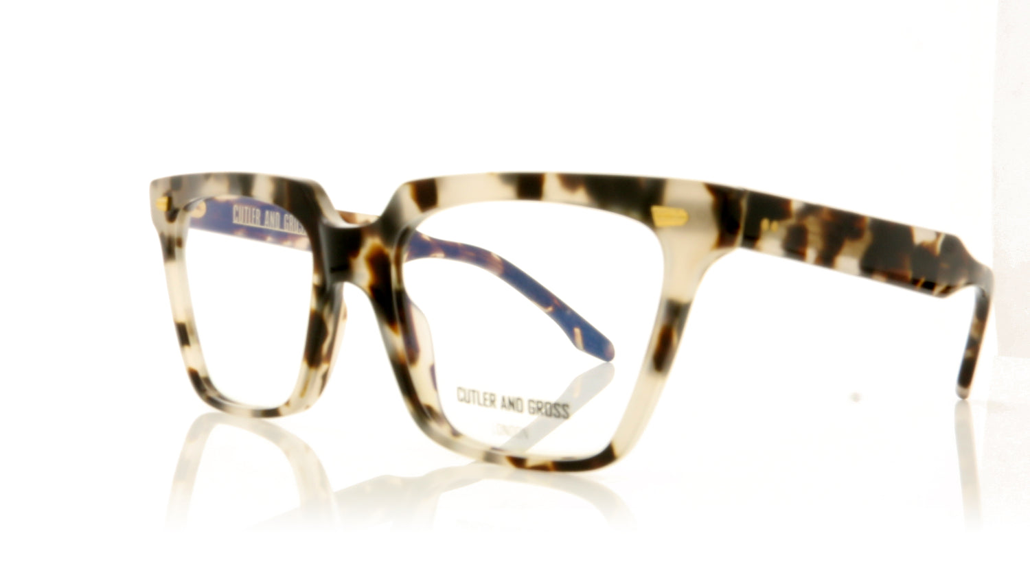 Cutler and Gross CG1346 2 Tort Glasses - Angle