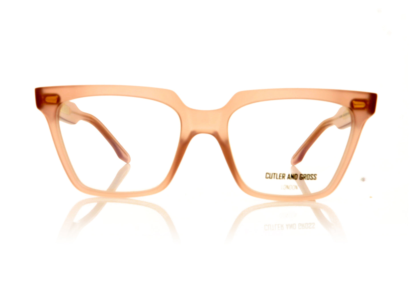 Cutler and Gross 1346 4 Pink Glasses - Front