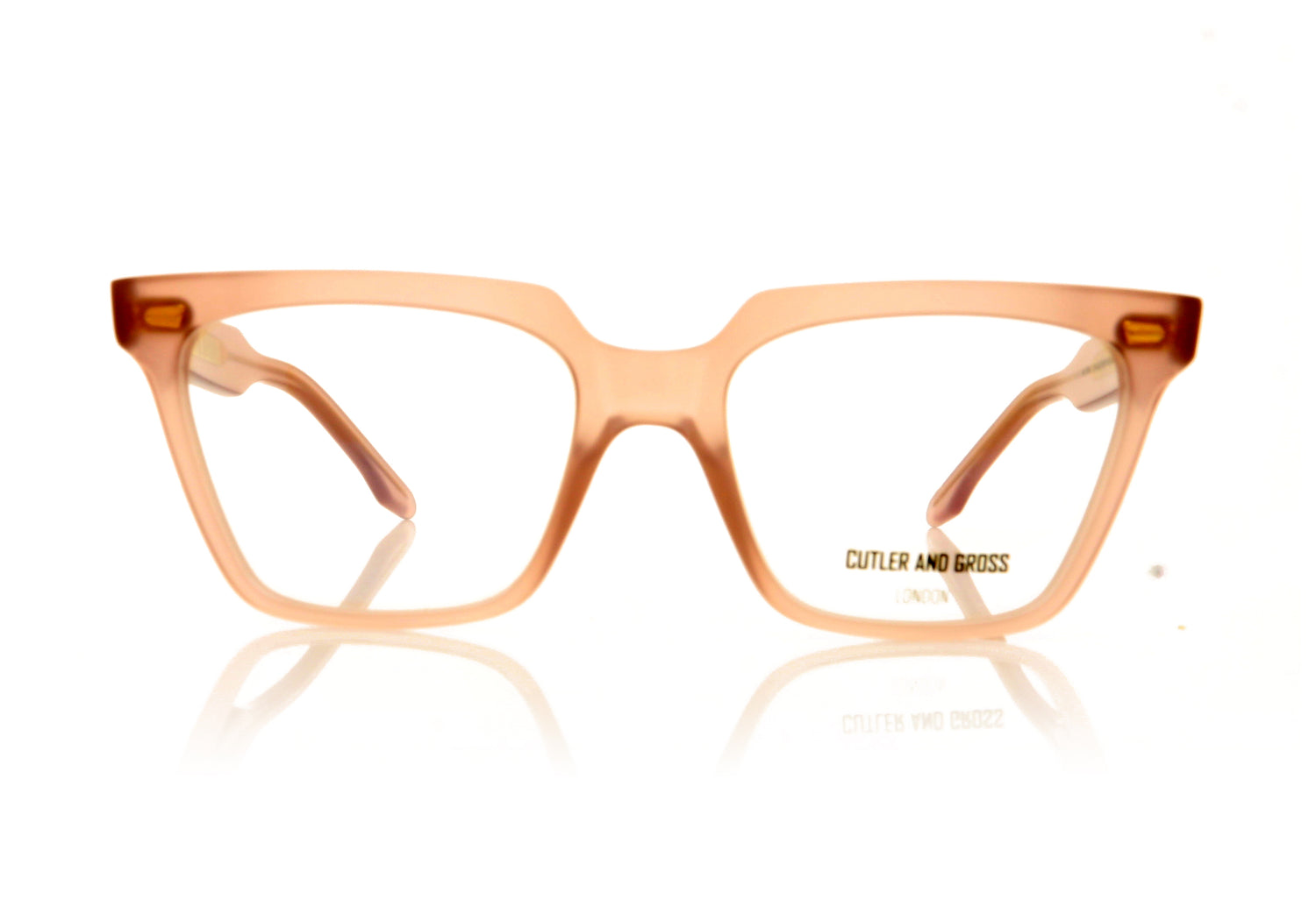 Cutler and Gross 1346 4 Pink Glasses - Front