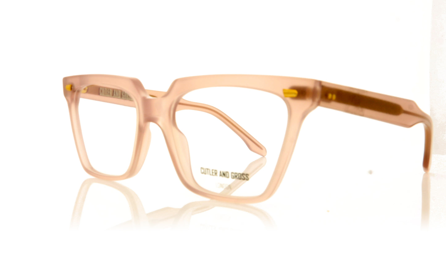Cutler and Gross 1346 4 Pink Glasses - Angle
