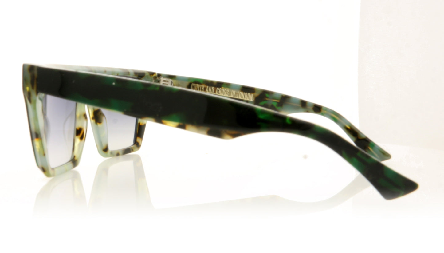 Cutler and Gross 1352 3 Green Tort Sunglasses - Side