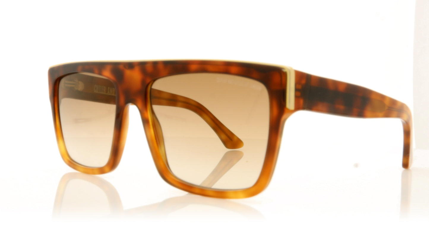 Cutler and Gross 1354 2 Light Tort Sunglasses - Angle