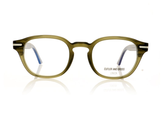 Cutler and Gross CGOP1-356 1356 8 Olive Green Glasses - Front